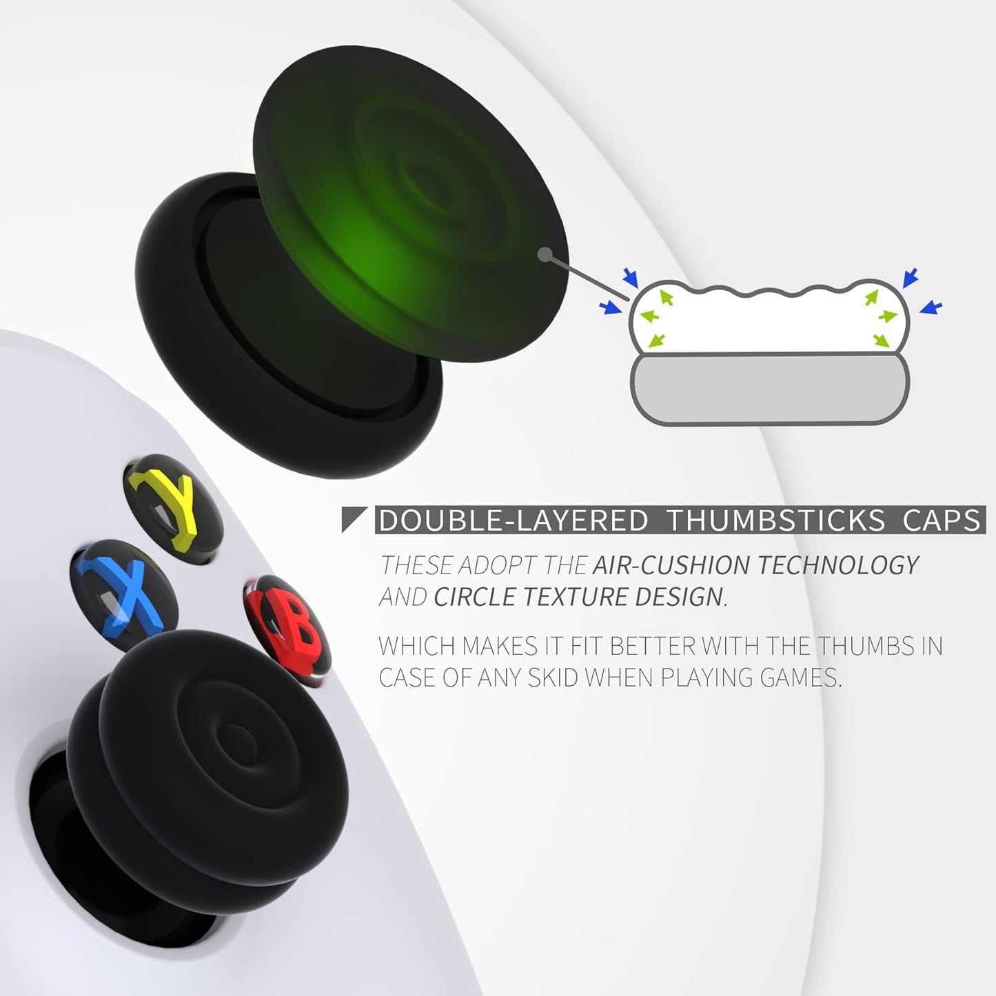 Air Cushion Thumbstick Caps